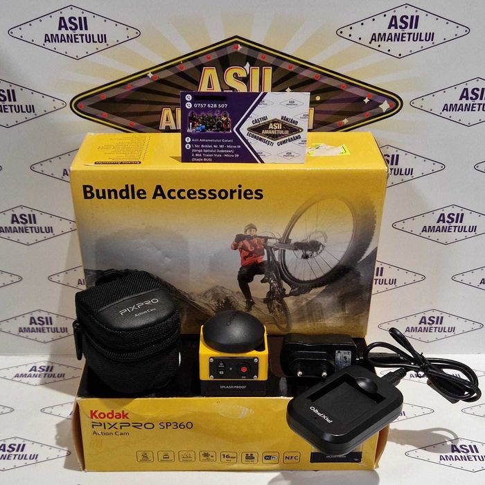 Camera Video Sport Kodak Model PIXPRO SP360 + pachet extra accesorii