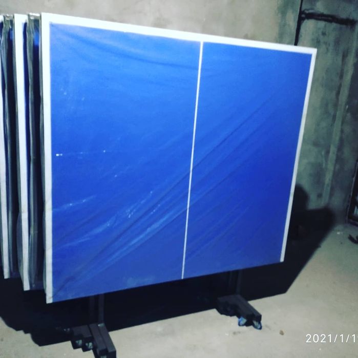 MDF DSP Stol tennis seh Temir Kromka rolik matoviy firmenniy dachaga