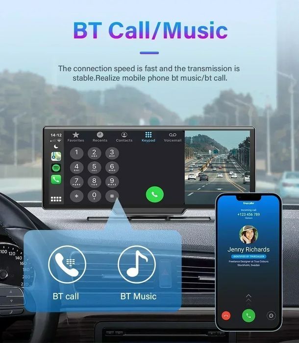 Sistem Multimedia NAVI Carplay Android Auto 10 inch camera frontala Mirror Link