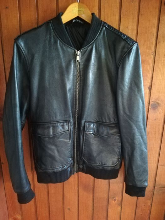 Geaca piele Zara Man M bomber