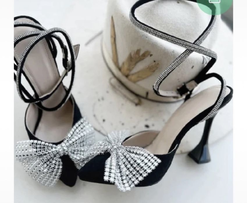 Pantofi cu toc sparkle