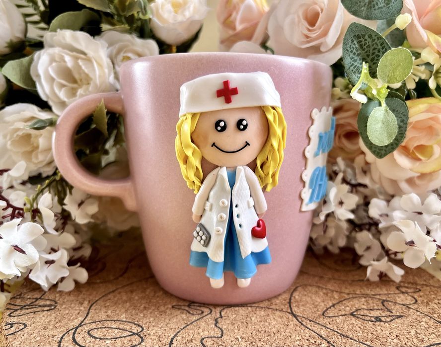 Чаша с полимерна глина за лекар/мед. сестра/здравен работник