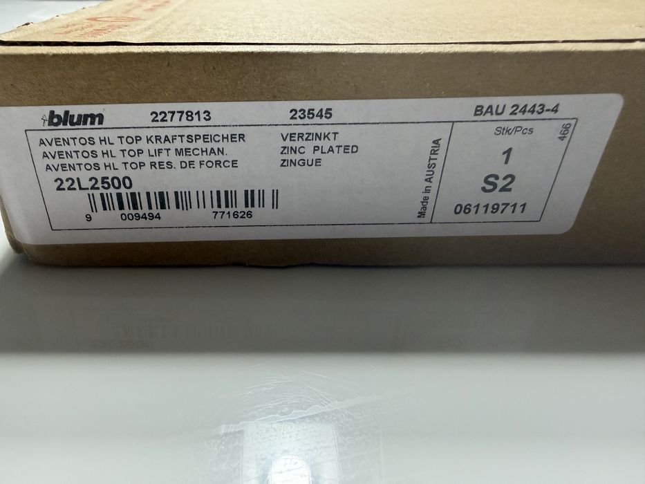 Sistem de ridicare usi Blum Aventos HL Top