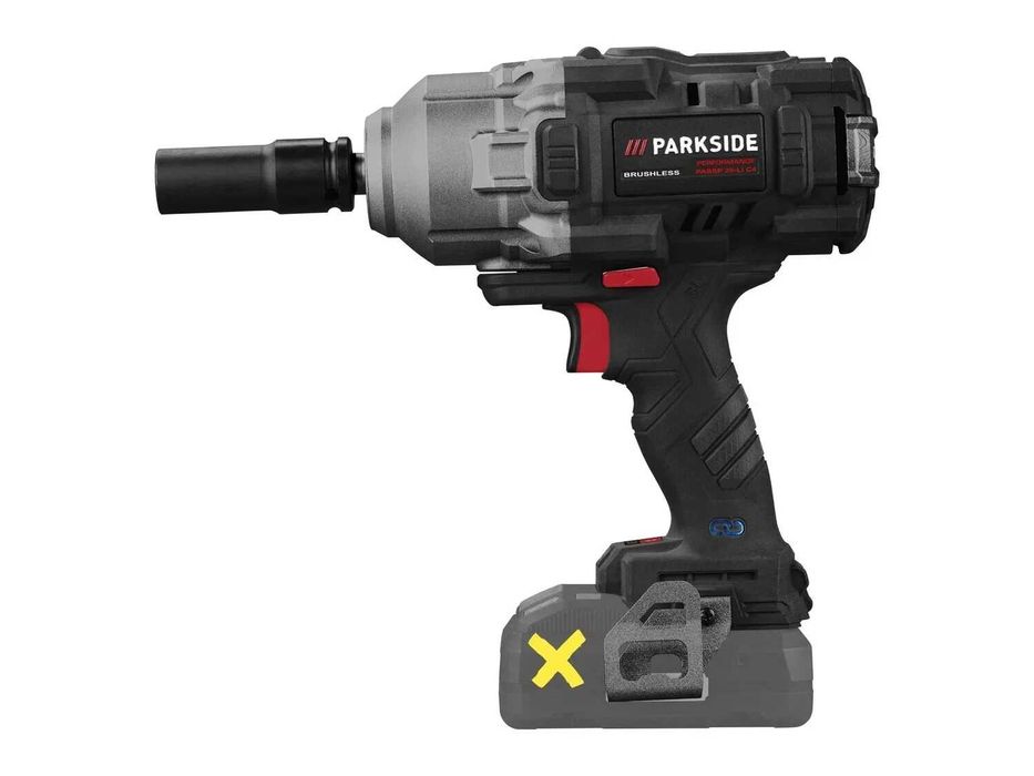 1898nm PARKSIDE PERFORMANCE ударен гайковерт черен парксайд боди 20V PASSP C4  Impact Wrench