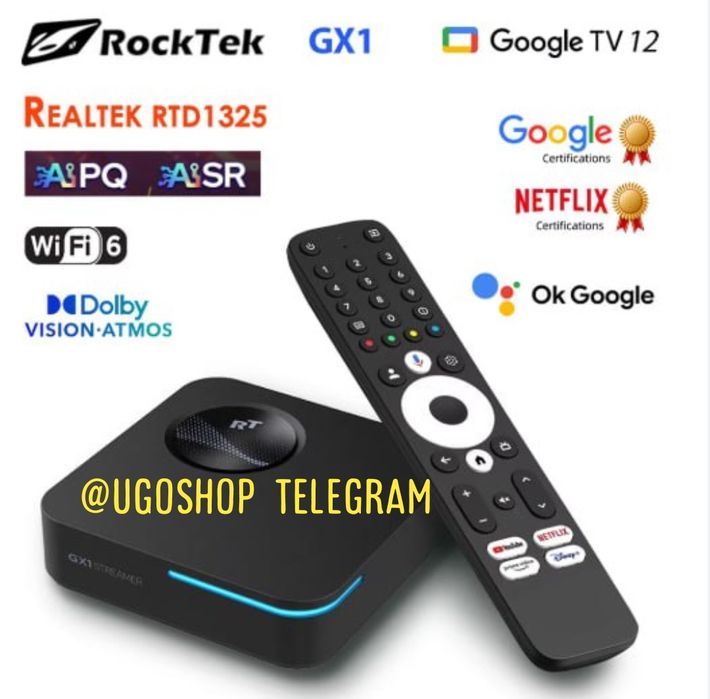 RockTek android smart TV box