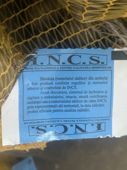 Vand Cartofi Samnata Certificati