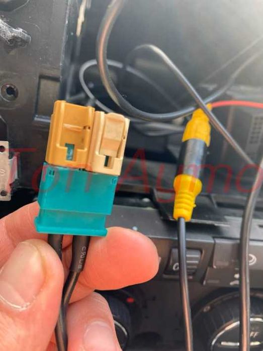 Антена усилвател Fakra Факра Към DIN Дин VW AUDI SEAT SKODA PORSCHE