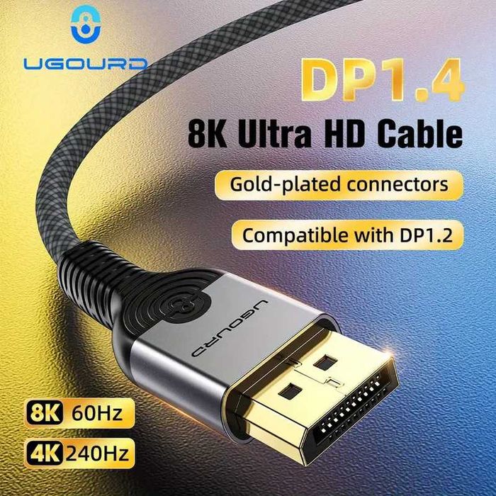Кабел DP1.4 8К/60Hz висок-трансфер за телевизор FPS MAX*DP1.4/32.4Gbps
