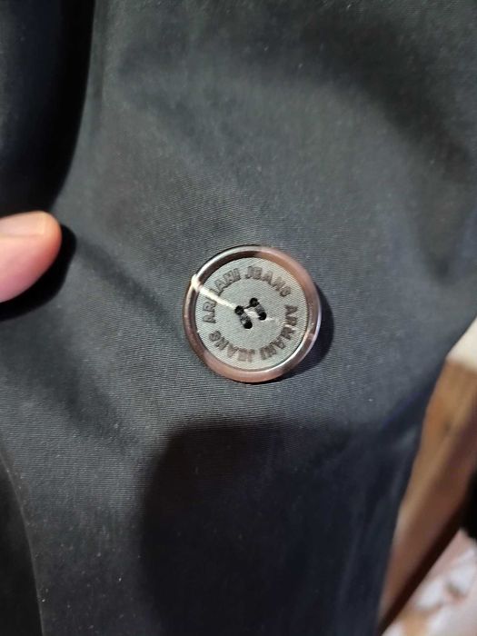 Pardesiu Armani Jeans Men'S Trench Coat Size SX but fits S and M