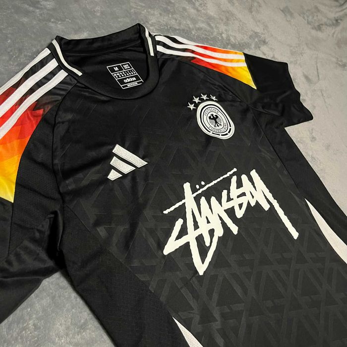 Adidas Germany x Stüssy Football Jersey – Black – Size M