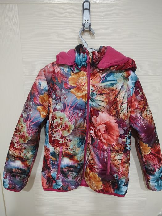 Цветно топло яке за момиче