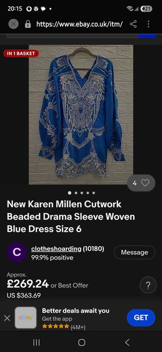 Rochie Karen Millen cu etichetă