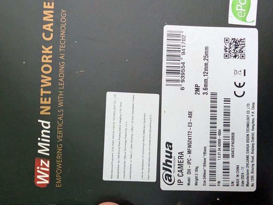 Camera supraveghere dahua 3 lentile