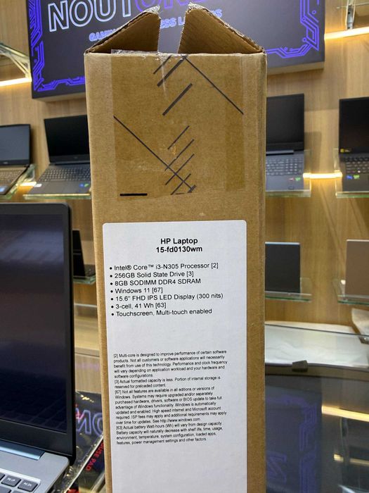 HP 15, Intel Core i3-N305, 8/256GB SSD, 15.6" FHD IPS, Touch