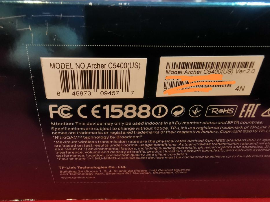 Router wireless TP-Link Archer C5400, mu-mimo tri-band gigabit usb