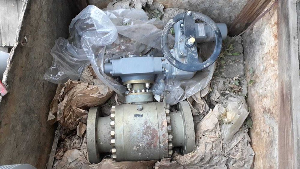 Кран шаровой DN150, PN160 с редуктором "AUMA"