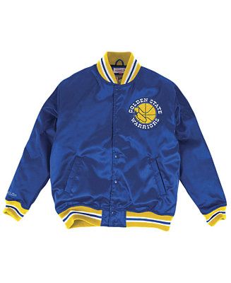 Mitchell & Ness NBA Golden State Warriors Heavyweight Satin Jacket - L
