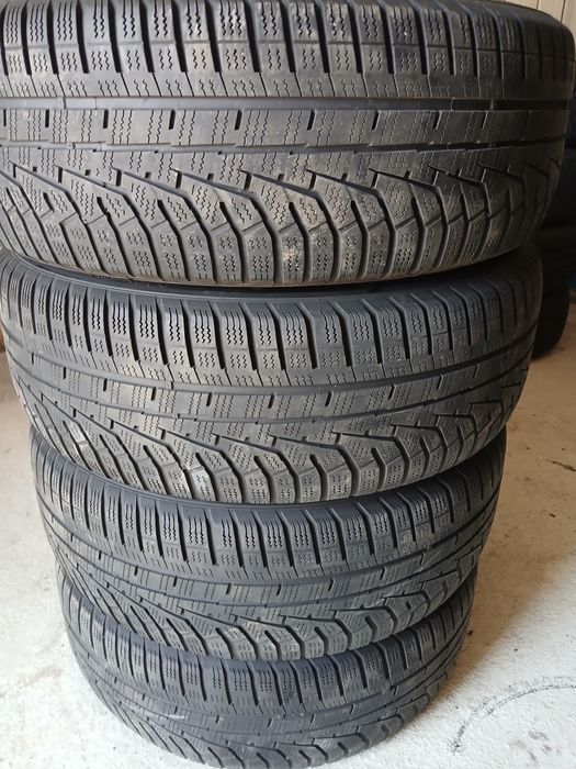 Jante aliaj R17,  5x112 , 6.5Jx17H2 , ET41 , Butuc 57,1 echipate cu anvelope iarnă 215/55/R17 Hankook Dot 2017
