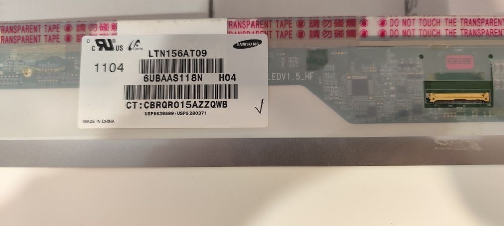 Display laptop LTN156AT09
