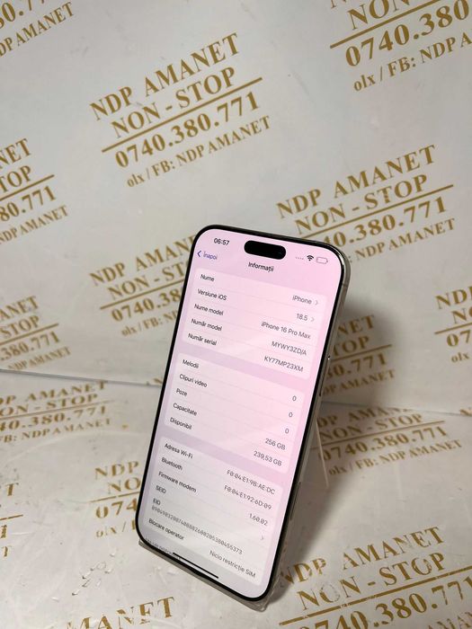 NDP Amanet Calea Mosilor 298   Iphone 16 Pro Max (47323)