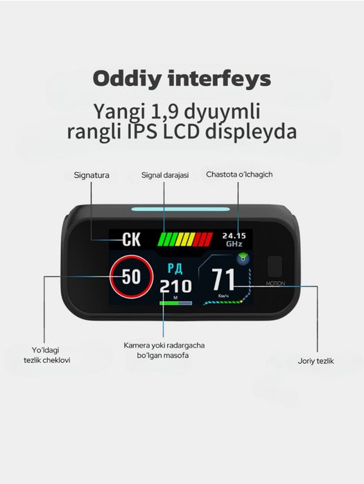 Radar-detektor SilverStone F1 DOPPLER PRO Wi-Fi