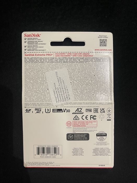 CD карта 129GB SanDisk