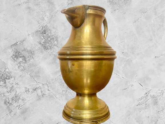 РАЗПРОДАЖБА - 15€. Винтидж Месингова Кана с богато украсени детайли