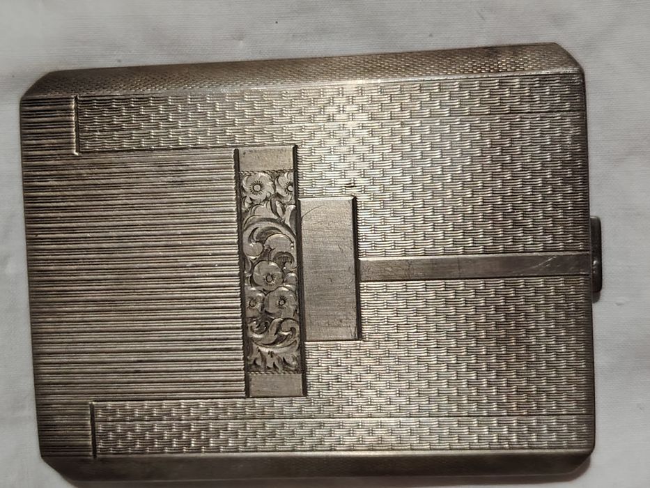 Tabachera antică din Argint 800 perioada  Austro ungara (cca.  1900) Autentică