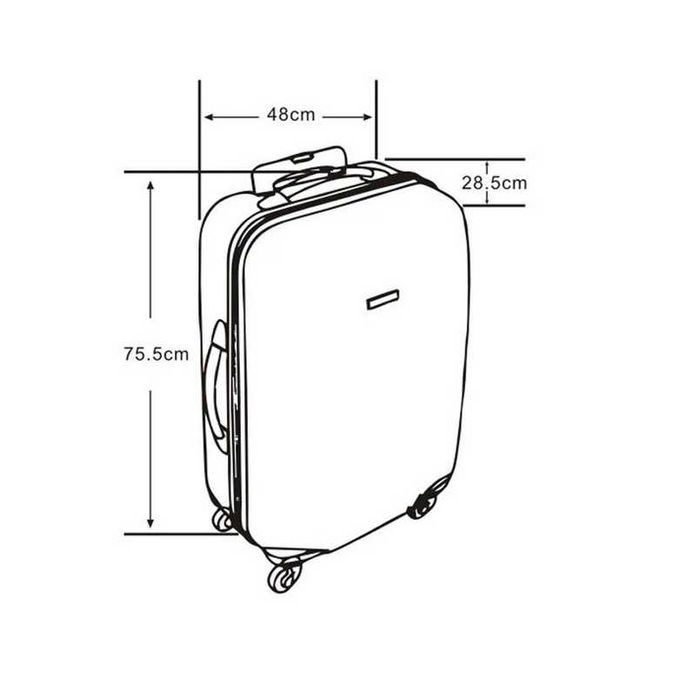 Куфар с колелца Mercado Тrade, 58л. и 87л., Син