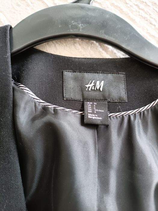 Sacou negru dama H&M mar 36