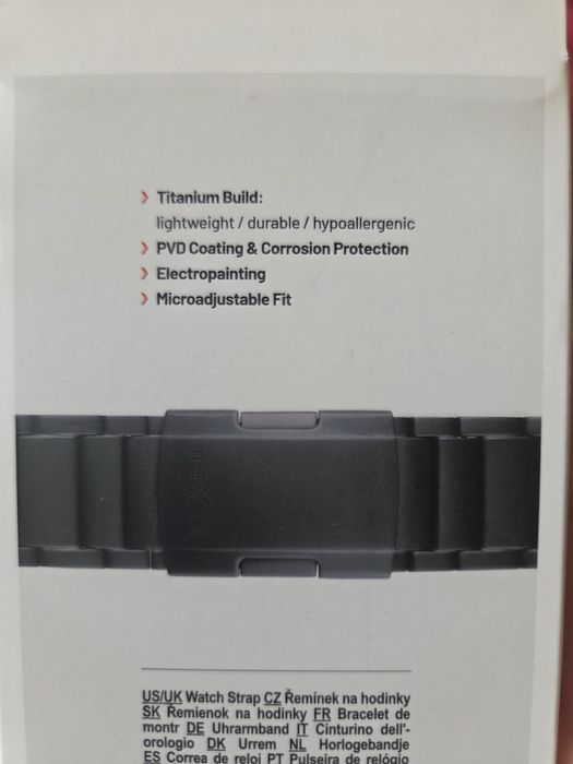 Curea FIXED Titanium Strap pentru Garmin QuickFit 26 mm – Nouă, sigilată