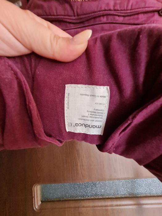 Marsupiu pentru bebelusi Manduca XT Denim Berry, pana la 20 kg