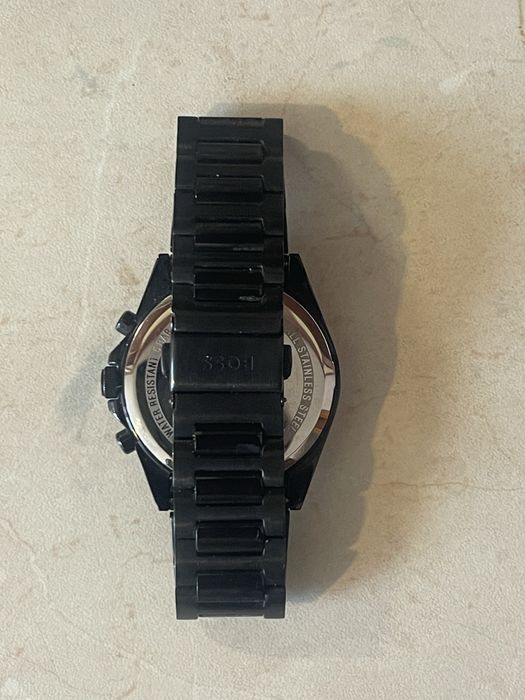 Мъжки часовник Boss черен STRIKE BLACK-PLATED 1514291