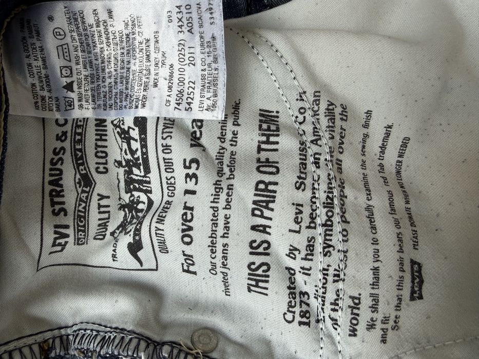 Blugi LEVIS 506 Albastru Barbati | Marime 34 x 34 (Talie 92 cm)