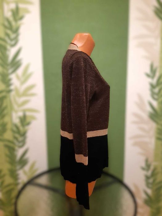 Bluză Mango, marimea M, culoare negru, maro