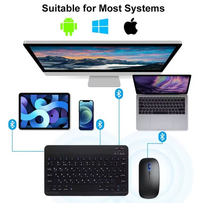 Tastatura Bluetooth Laptop Macbook PC iPad Tableta Android TV Box etc