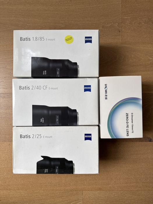 Vând kit obiective Zeiss Batis Sony E-mount