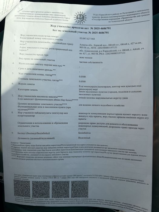 Продам участок 5 соток