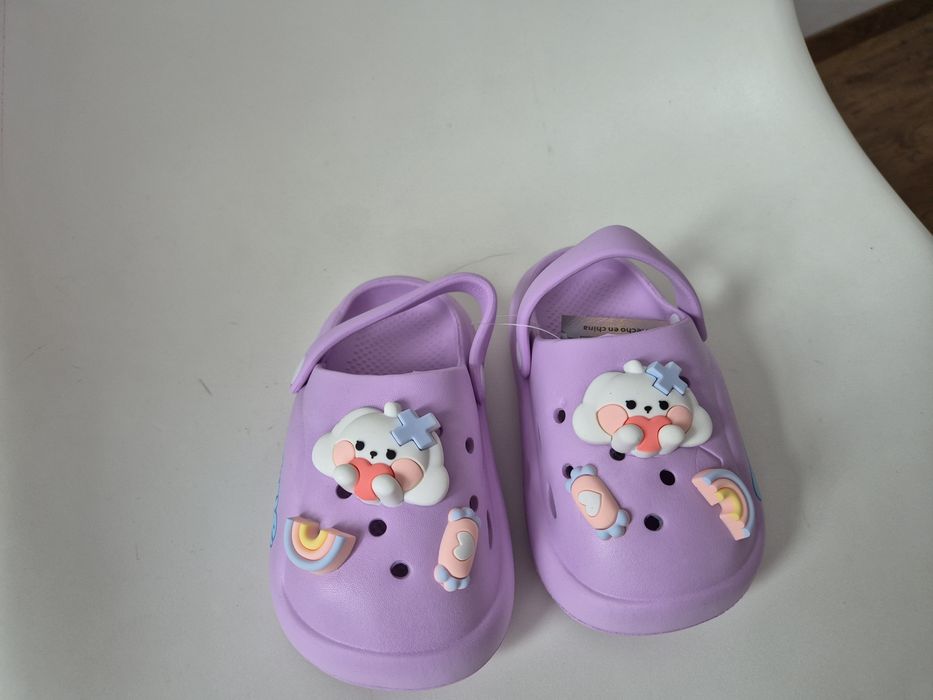 Papuci crocs copii fete cu jibbitz