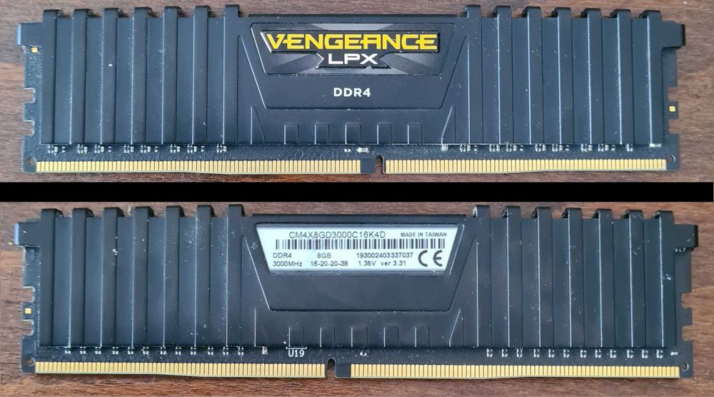 16gb DDR4 (2X8gb DDR4)   /   64gb DDR4 (4X16gb DDR4)