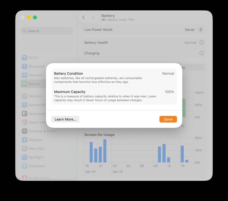 Macbook Pro 16 M1, 100%