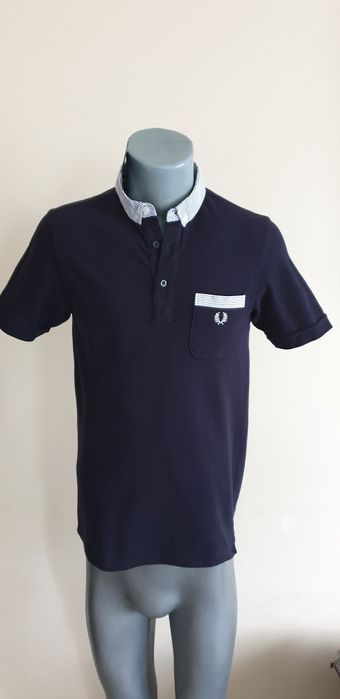 Fred Perry Pique Cotton Slim Fit Mens Size S НОВО! ОРИГИНАЛ! Мъжка Тен