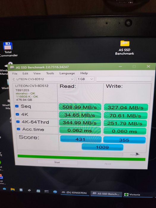 ssd Nvme Liteon 500GB viata 100%