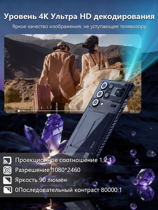 Проектор смартфон W&O