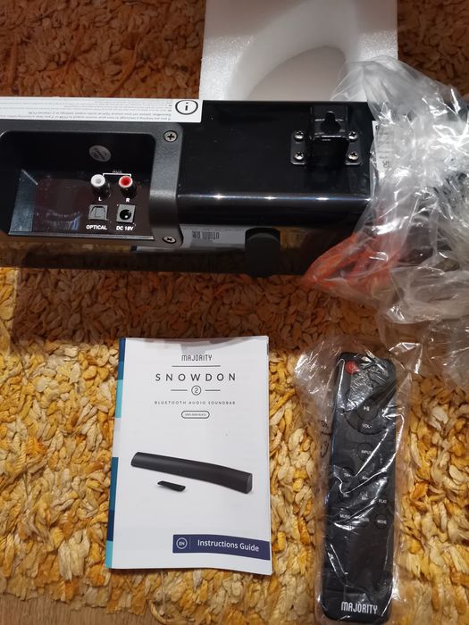 Soundbar Majority Snowdon 2.1 Bluetooth RCA Optical Aux 120w