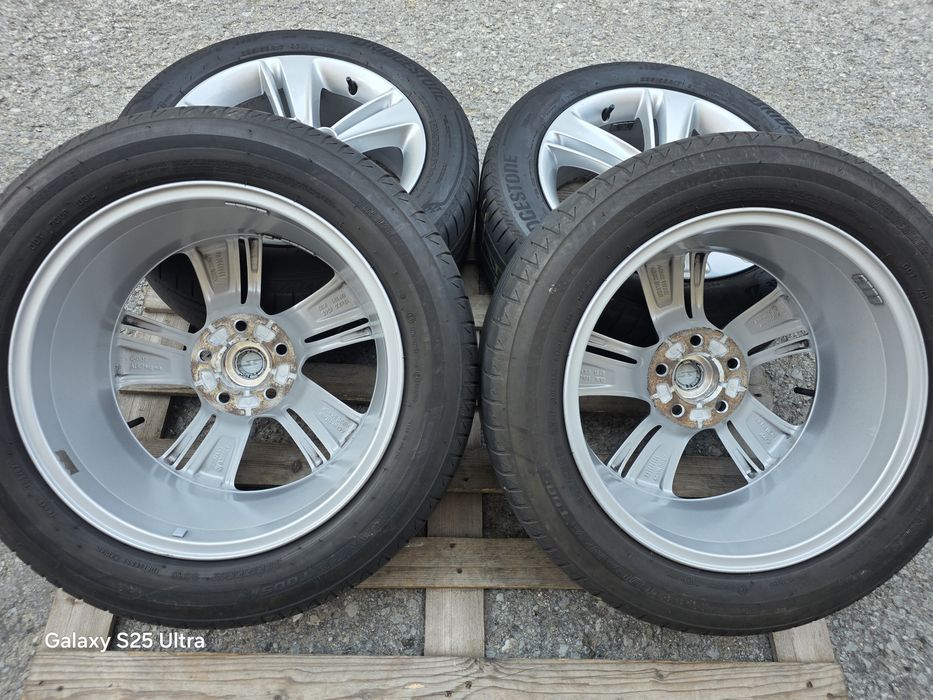 Лети джанти 17ки 5х115 Opel, Chevrolet + летни гуми 225/55/17 Bridgestone
