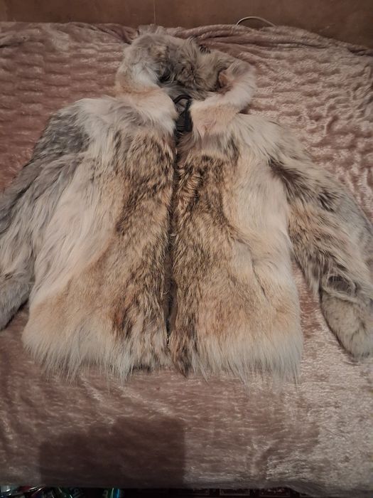 Мужская шуба из волка.