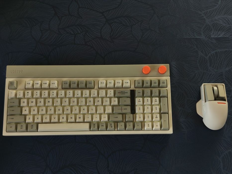 Kit Tastatura Mecanica Wireless Bluetooth Lofree Block + Touch Mouse