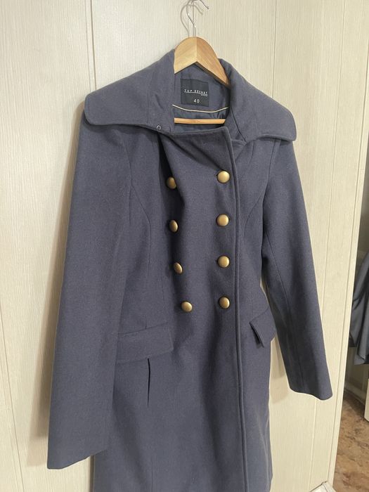 Пальто новое темно серое