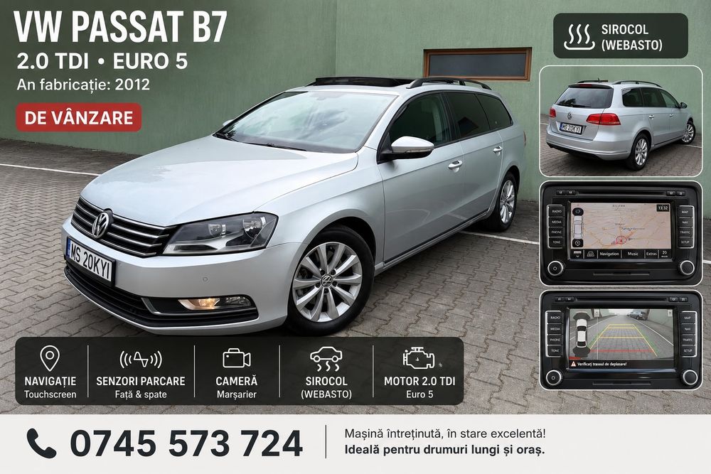 Volkswagen Passat B7 (2.0 Tdi) Panoramic
